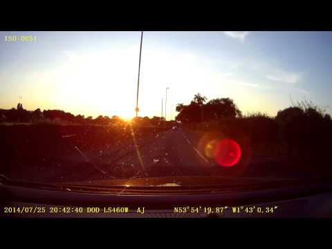 DOD LS460W Car DVR - 1080p - Direct Sunlight UK Driving