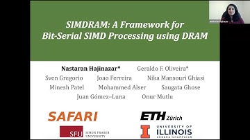 SIMDRAM full talk at ASPLOS 2021 by Nastaran Hajinazar