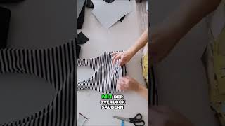 Einfaches Nähen: Bund und Gummiband perfekt einziehen! #shorts