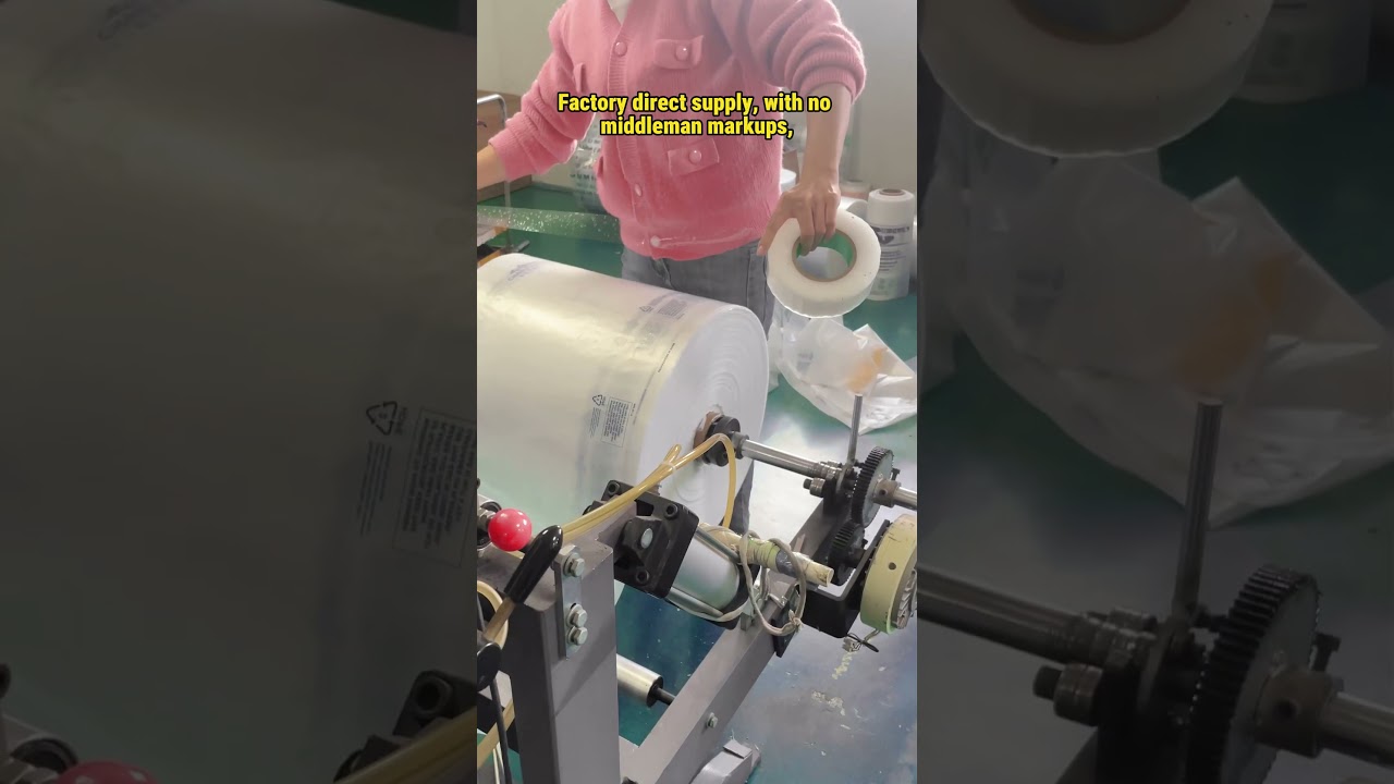 In modern factories, plastic bag production is this orderly. Fully automated assembly