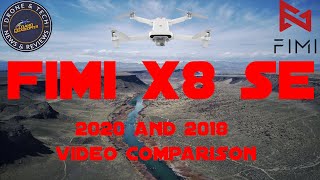 Fimi X8 SE 2020 vs Fimi X8 SE 2018 Video Comparison At The Snake River Canyon