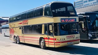 Andrews Coach On Rail Replacement Arriving At Sheffield From Lincoln