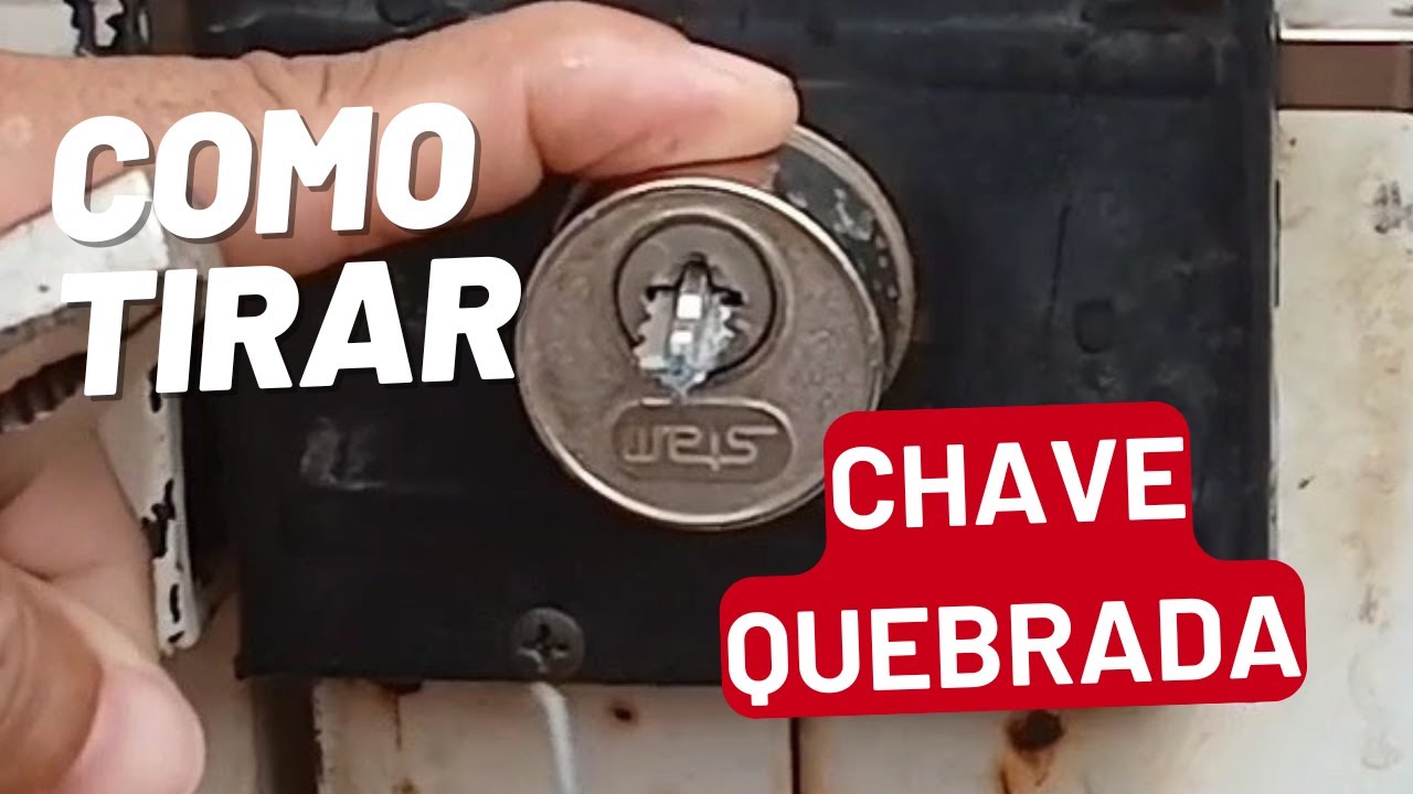 Como retirar chave quebrada da fechadura - YouTube
