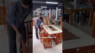 Space saving dining table set.       Excel furniture Perinthalmanna #trendingnow #furniture