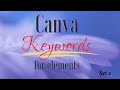 Canva keywords for elements (Part 2)