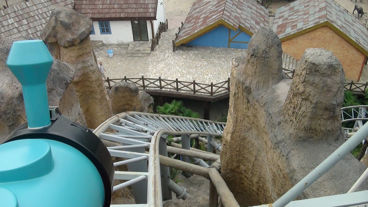 Mine Train Roller Coaster POV Intamin Happy Valley Shanghai China