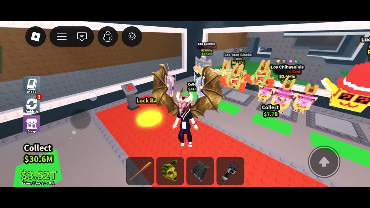 Admin abuse loot of steal a brainrot#sab - YouTube