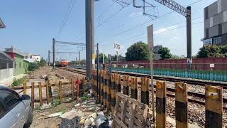 5501次加班莒光號通過國華街平交道