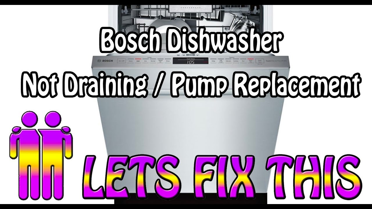 Bosch Dishwasher Drain Pump Replacement Youtube