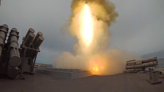 Uss Ross Ddg 71 Fires An Sm-2 Missile Launch In The Outer Hebrides At-Sea Demoformidable Shield
