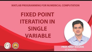 Fixed Point Iteration in Single Variable