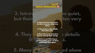 5 Things Only Introverts Will Understand #Introvert #IntrovertLife #PsychologyFacts #mindset #facts