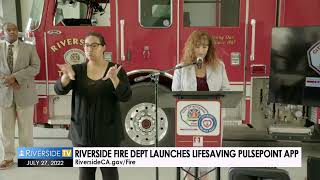 LIVE: Riverside Fire Department Launches Lifesaving PulsePoint App screenshot 3