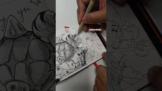 Real Time Vertical lines Hatching Nangong Yu From ZZZ #drawing #art #ytshorts #yt #shorts #zzzero
