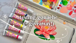Testing and Rating Every Gouache Brand I Own (+ Giveaway!)