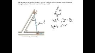 (5/34) Angular Velocity of Bar