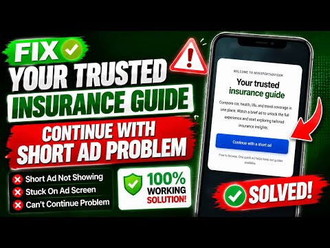 Your trusted insurance guide problem in Android 2026 | Fix Your trusted insurance guide problem
