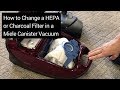 Changing a HEPA or Charcoal Filter on a Miele Canister Vacuum
