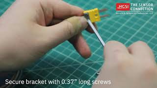 How to Install a Mini Thermocouple Connector Wire Clamp Bracket