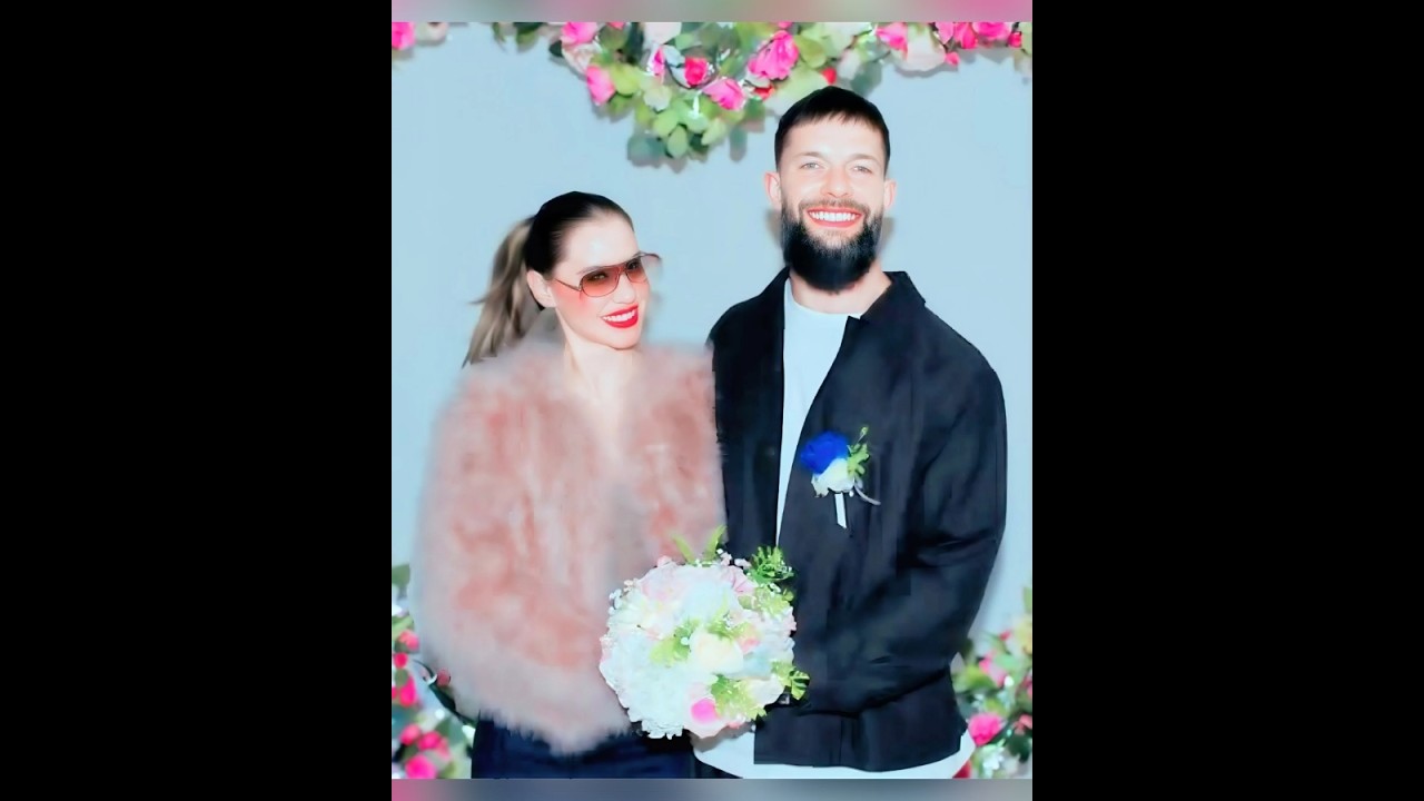 Finn Balor with his wife Veronica Rodriguez