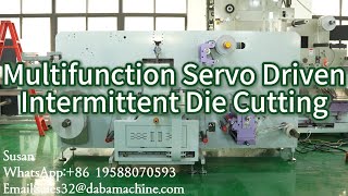 DBMQ-370 Servo Driven Intermittent Die Cutting Machine In Full Rotary Mode For Printed Label#label