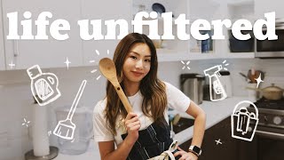 life unfiltered | reset routine, clean with me, half marathon?!