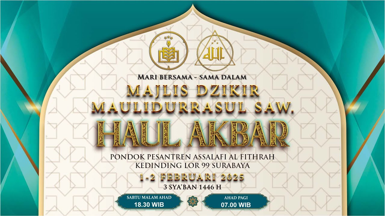 🔴LIVE STREAMING MAJLIS DZIKIR MAULIDURRASUL SAW & HAUL AKBAR AL FITHRAH 2025.