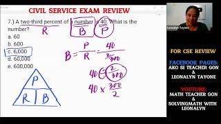 CIVIL SERVICE EXAM Part 1 - Math Review with @MsLeonalynTayone x @MathTeacherGon