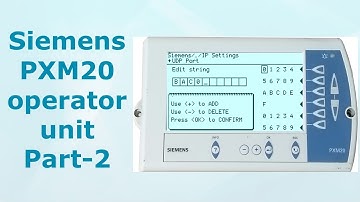 Siemens PXM-20 HMI Display Part-2 / #insightcontrolsystem
