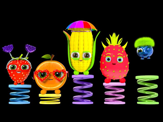 Funky Fruits Baby Sensory - Funny Veggie's Dance Party! - Fun Dance Video with music and animation! class=
