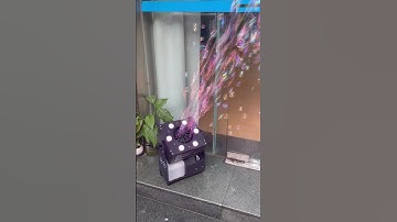 LED Stage Bubble Machine – High Output Bubble Blower with Colorful Lights for Parties, Weddings, and