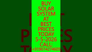 BUY SOLAR SYSTEM AT BEST PRICES TODAY 4-5-2026 - SOLAR ENERGY SYSTEMS, BATTERIES, INVERTERS #Solar