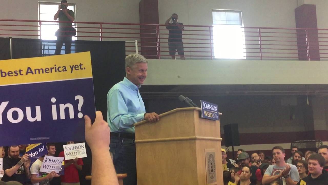 Gary Johnson Des Moines, IA Rally YouTube