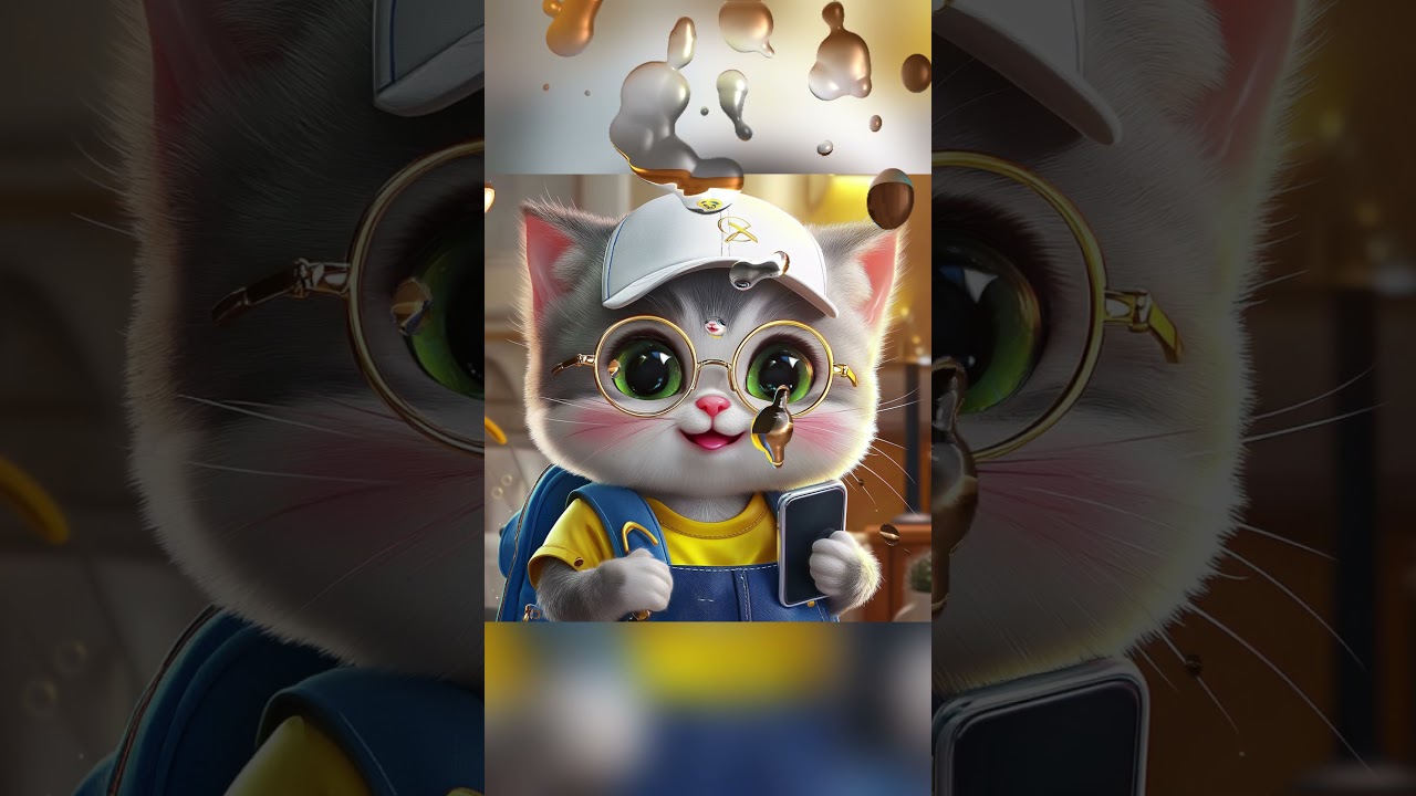 This cat's "phone" curse: Addicted to phone, falls into a pit!  