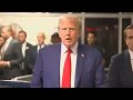 Confused FURIOUS Trump yells the names of his friends at courthouse