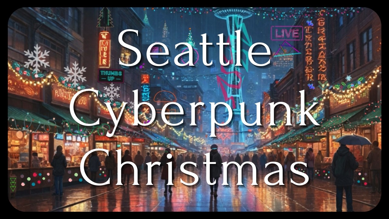  relax chill cyberpunk seattle christmas music youtube