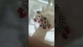 Nature Inspired Blooming brighter than the rain-kissed leaves beneath them. 🍃❤️#like #jewelry #viral