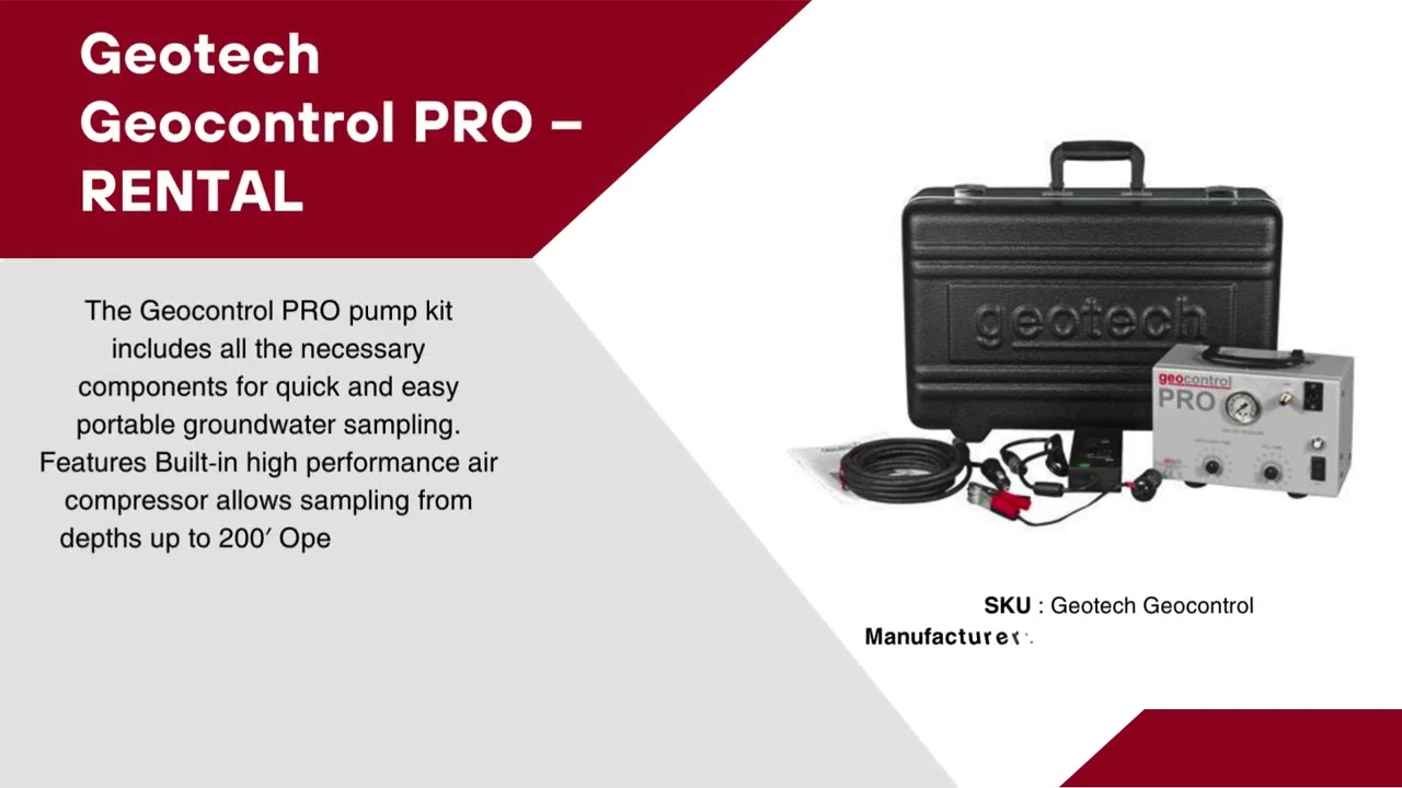 Geotech Geocontrol  PRO | Hoskin | Environmental Monitoring Rental