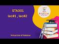 STA301 Midterm Prep lec#1 and lec#2