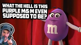 What the hell is this purple M&M even supposed to be?