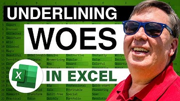 Excel - Underlining Woes - Episode 618
