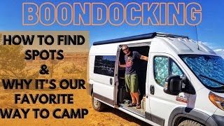 How to Find Boondocking Sites:  Vanlife, Free Camping, Cross Country Travel, and Stealth! Guide