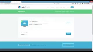 Gantry 5 - Installing the "WOW.js" atom on Wordpress