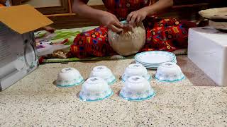 Dinner set unboxing