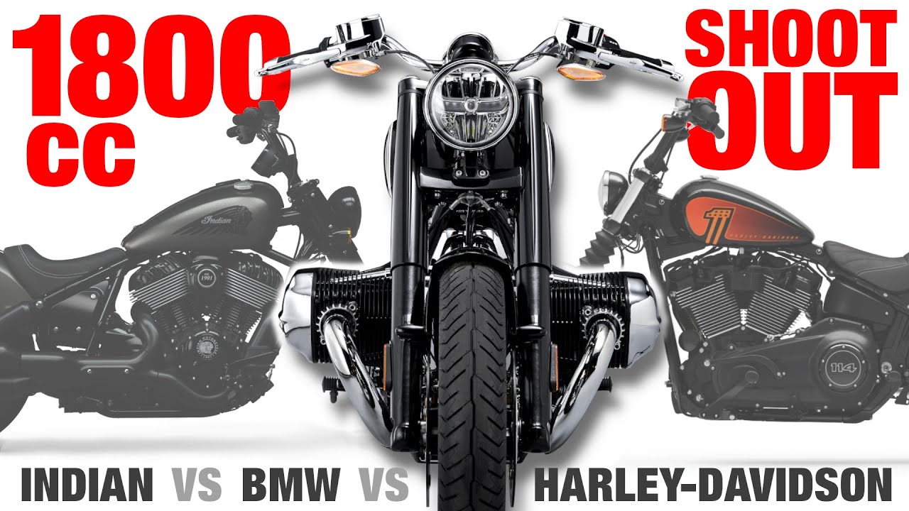 Битва двухцилиндровых мотоциклов: Chief Dark Horse против BMW R 18 против Street Bob 114