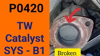 How To Diagnose A P0420 Catalytic Converter Low Efficiency Code Plus Exhaust broken