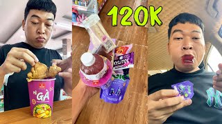 Mukbang | Combo 120k mua được gì tại cửa hàng tiện lợi, Combo of Vietnamese convenience stores