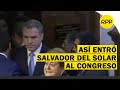Así ingresó Salvador Del Solar al Congreso para solicitar cuestión de confianza