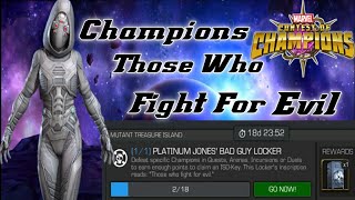 Champion Those Who Fight For Evil; Platinum Jones' Dimensional Locker; Marvel Contest Of Champions.. screenshot 5