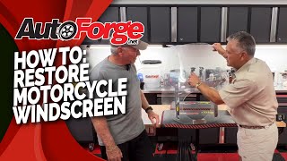 How to Restore Motorcycle Windscreen with Flitz | Autoforge.net